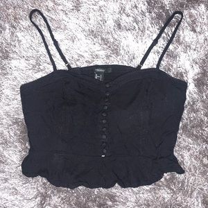 COLLEGE CLEANOUT- Black Crop Top